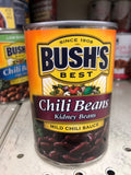 6 CANS Bush's Chili Beans, Kidney Beans in Mild Chili Sauce 16 oz Can Bushs