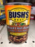 6 CANS Bush's Mixed Kidney & Pinto Beans in a Mild Chili Sauce 15.5 oz Bushs