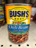 6 CANS Bush's Best Pinto Beans in Medium Chili Sauce 16 oz Can Bushs