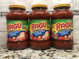 3 JARS Ragu Chunky Tomato, Garlic & Onion Spaghetti Pasta Sauce 24 oz Jar