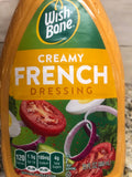 3 Bottles Wish-Bone Creamy French Dressing Salad Dressing 15 oz