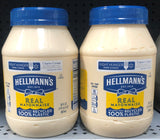 2 JARS Hellmann's Real Mayonnaise Real Mayo 30 oz Sandwich Dressing Best Foods