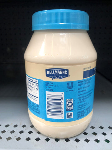 2 JARS Hellmann's LIGHT Mayonnaise Real Mayo 30 oz Sandwich Dressing Best Foods