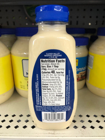 4 Bottles of Clover Valley Whipped Dressing, 11.5 oz