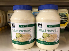 2 JARS Food Lion Whipped Salad Dressing 30 oz Mayonnaise Miracle Whip