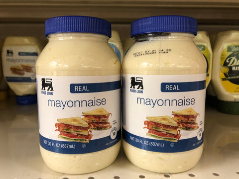 2 JARS Food Lion Real Mayonnaise Mayo 30 oz Sandwich Dressing