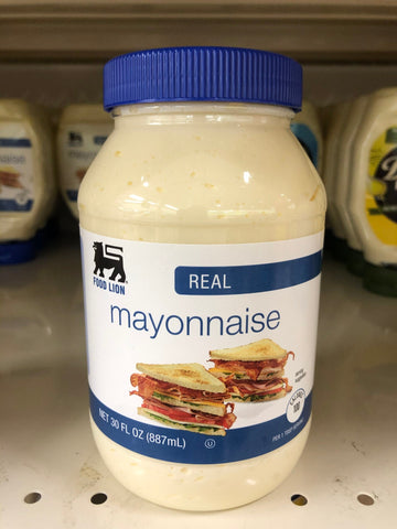 2 JARS Food Lion Real Mayonnaise Mayo 30 oz Sandwich Dressing