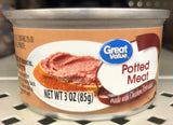 12 Cans of Great Value Chicken & Pork Potted Meat, 3 oz