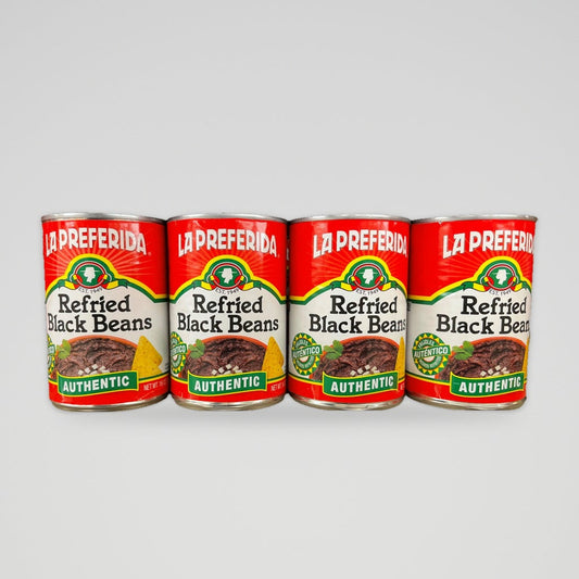 4 Cans of La Preferida Authentic Refried Black Beans, 16 oz