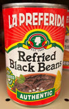 4 CANS La Preferida Authentic Refried Black Beans 16 oz Can Taco Filing