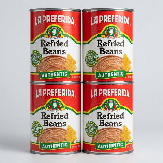 4 Cans of La Preferida Authenic Refried Beans, 16 oz