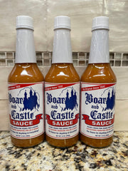 3 Bottles of Boar and Castle Sauce Steak Grilling BBQ Sauce, 12 oz