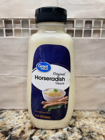 3 Bottles of Great Value Original Horseradish Sauce, 12 oz