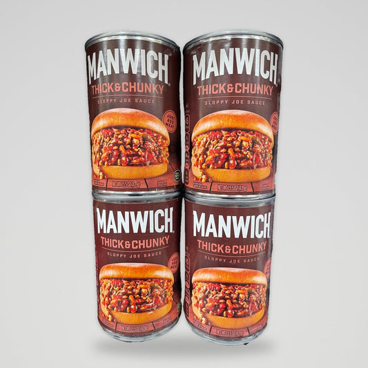 4 Cans of Manwich Thick And Chunky Sloppy Joe Sauce, 15.5 oz