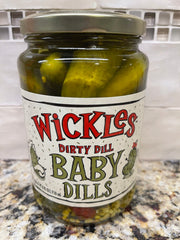 Wickles Dirty Dill Baby Dills Pickle 24 oz garlic and chili pepper dill