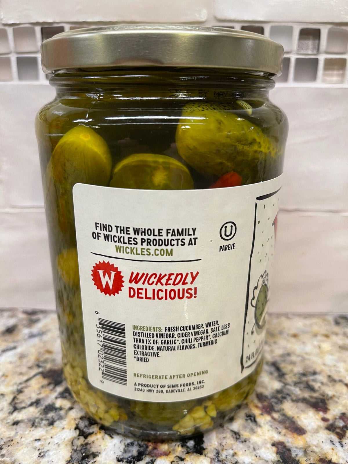 Wickles Dirty Dill Baby Dills Pickle, 24 oz