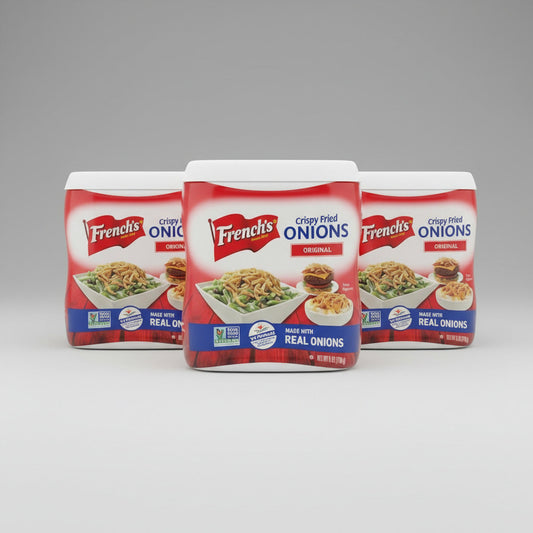3 Cans of French's Original Crispy Fried Onions, 6 oz