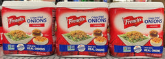 3 Cans French's Original Crispy Fried Onions 6 oz Dried Snack Crunchy