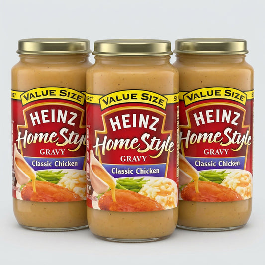 3 Jars Heinz Home Style Classic Chicken Gravy Value Size 18 oz (Copy)