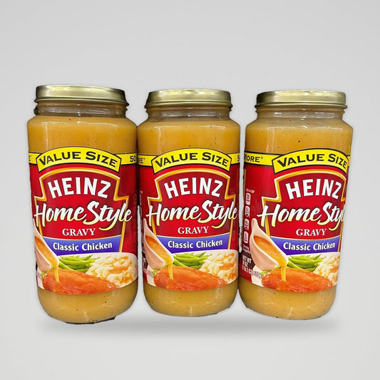 3 Jars Heinz Home Style Classic Chicken Gravy Value Size 18 oz