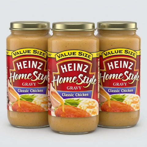3 Jars Heinz Home Style Classic Chicken Gravy Value Size 18 oz (Copy)