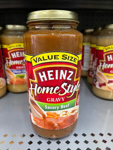 3 JARS Heinz Home Style Savory Beef Gravy Value Size 18 oz