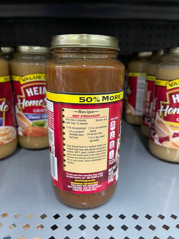 3 Jars of Heinz Home Style Savory Beef Gravy Value Size, 18 oz