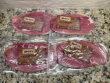 4 Packs Hobes Old Fashioned Cured Country Ham Pork Steak Slices Breakfast