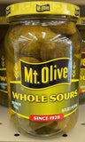 3 Jars of Mount Olive Whole Sours Pickles, 16 oz