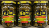 3 JARS Mount Olive Sweet Petite Snack Crunchers Pickles 16 oz Mt