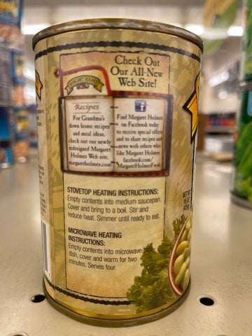 6 Cans of Margaret Holmes Southern Style Butter Peas, 15 oz