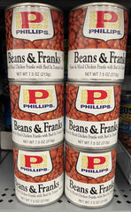 6 CANS Phillips Beef & Tomato Sauce Beans & Franks 7.5 oz Beanee Weenee