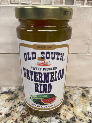 Old South Sweet Pickled Watermelon Rind 10 oz Jar Sauce Relish Salad