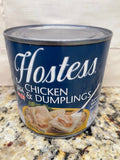 4 CANS Hostess Chicken and Dumplings 24 oz Can Pastry Biscuit heat & eat