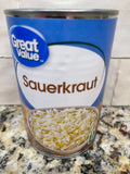 6 Cans of Great Value Sauerkraut, 14.5 oz