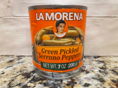 6 CANS La Morena Green Pickled Serrano Peppers 7 oz Can Chilies