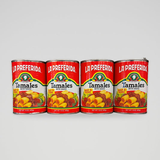 La Preferida Tamales Beef & Pork With Sauce, 15 oz