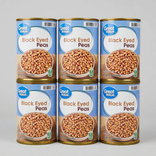 Great Value Black Eyed Peas, 15 oz