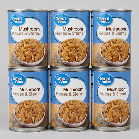 Great Value Mushroom Pieces & Stems, 8 oz