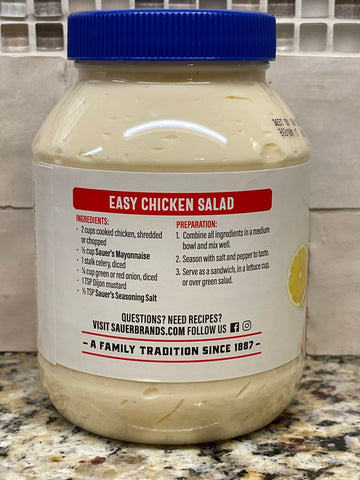 2 Jars of CF Sauers Real Mayonnaise Mayo, 30 oz