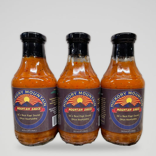 3 Bottles of Hickory Mountain BBQ Sauce, 16 oz