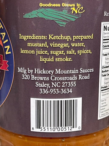 3 Bottles of Hickory Mountain BBQ Sauce, 16 oz