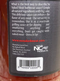 3 Bottles of No Naked Meat Barbecue Sauce, 16 oz