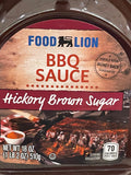 3 BOTTLES Food Lion Hickory Brown Sugar BBQ Sauce 18 oz Barbecue