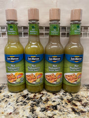 4 BOTTLES San Marcos Hot Habanero Green Sauce 5 oz Pepper Marinade