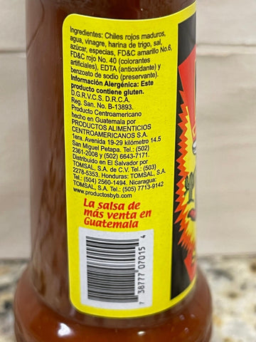 4 BOTTLES Picamas Rojo Hot Sauce Salsa Brava 7.05 oz Red Pepper