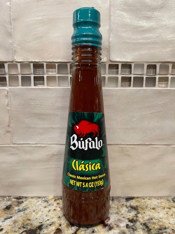 4 BOTTLES BUFALO Salsa Picante Clasica Hot Sauce 5.4 oz Pepper