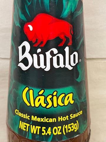 4 BOTTLES BUFALO Salsa Picante Clasica Hot Sauce 5.4 oz Pepper