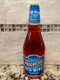 3 Bottles Progresso Gourmet Red Wine Vinegar 12 oz Marinade Salad Decanter