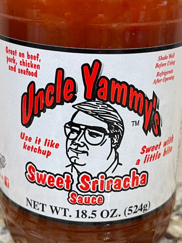 3 BOTTLES Uncle Yammy's Spicy Sweet Sriracha Sauce BBQ Fish Ketchup